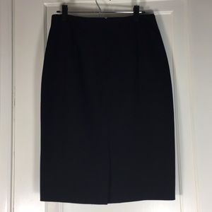 Banana Republic Solid Black Pencil Skirt Sz 10